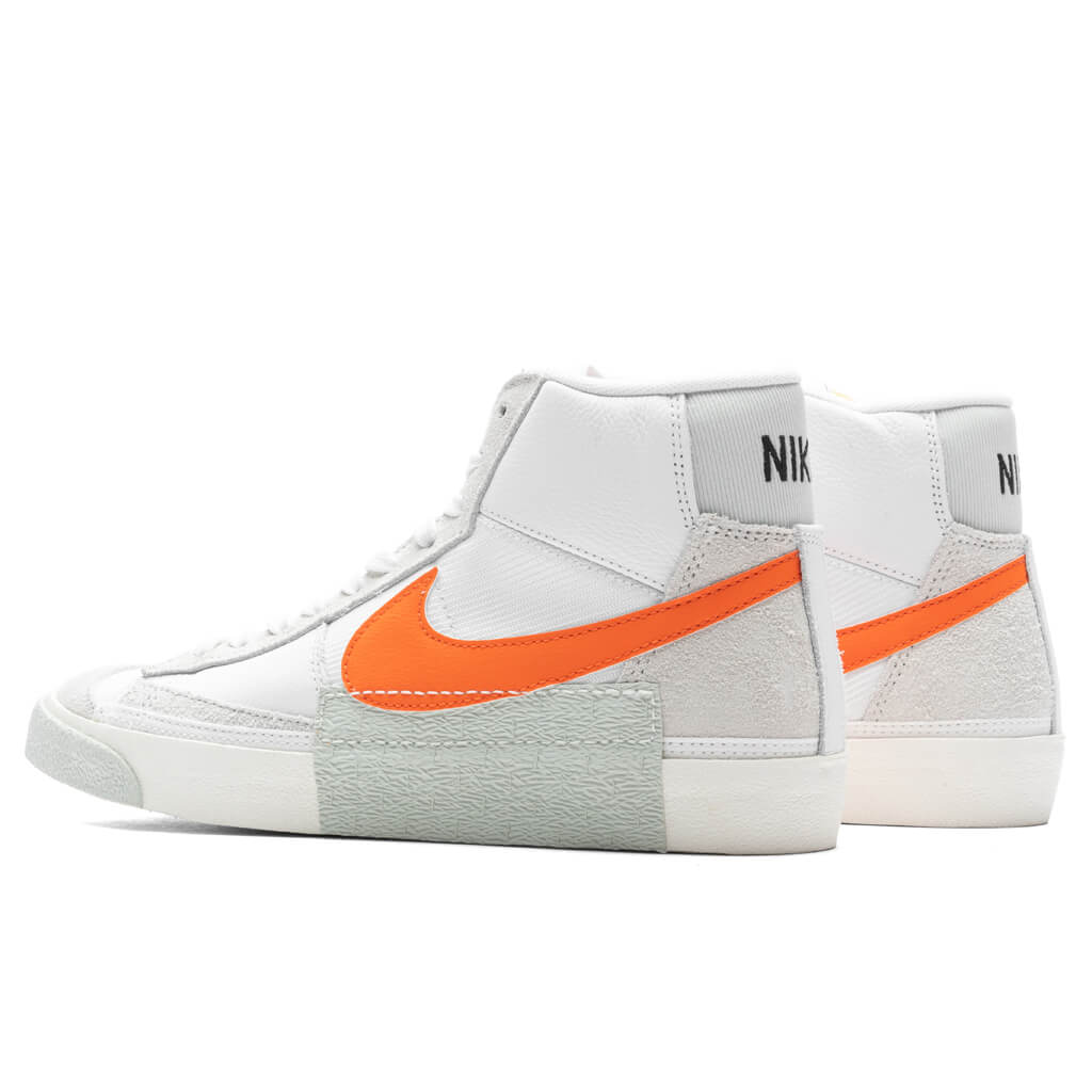 Blazer Mid Pro Club White Safety Orange Sail