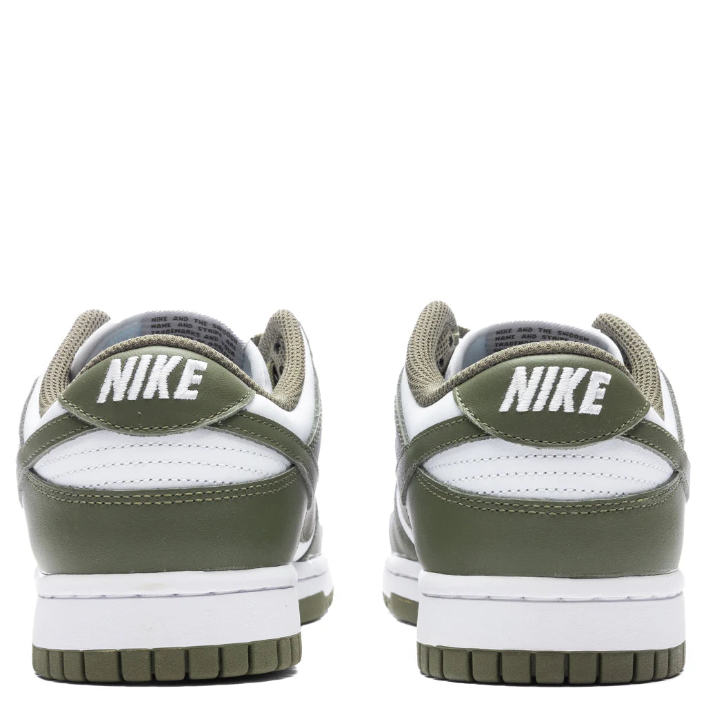 Womens Dunk Low White Medium Olive