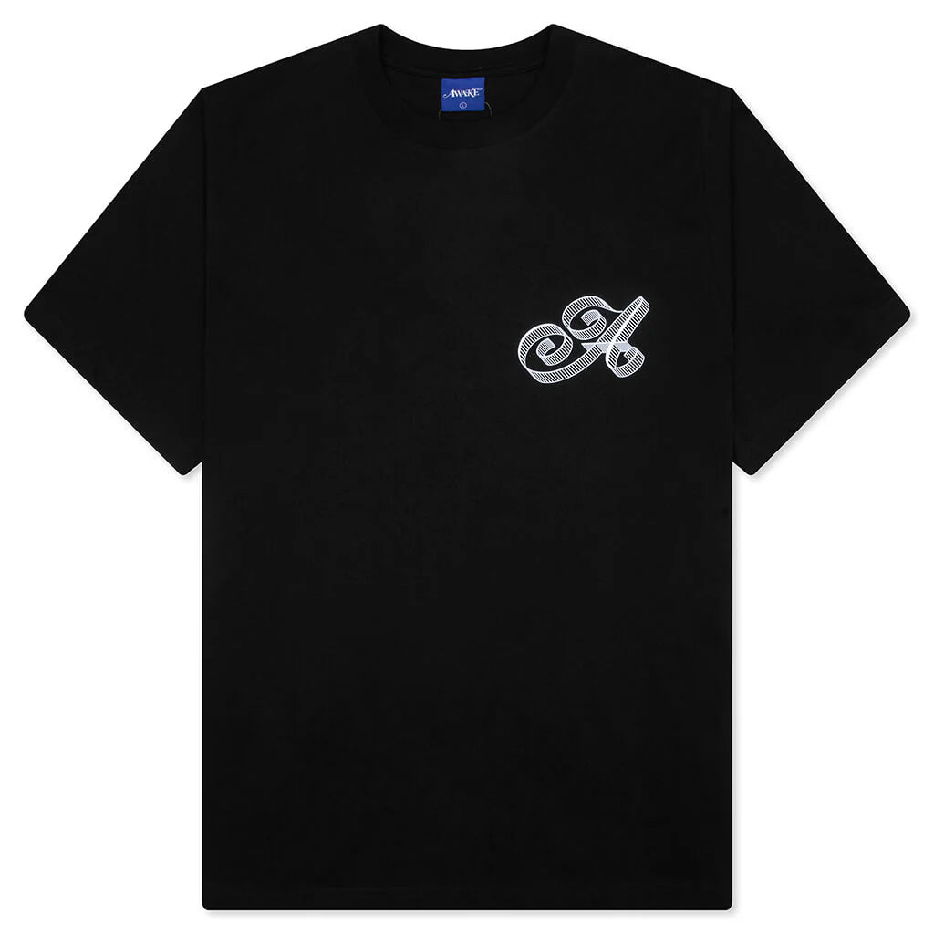 Script Tee Black
