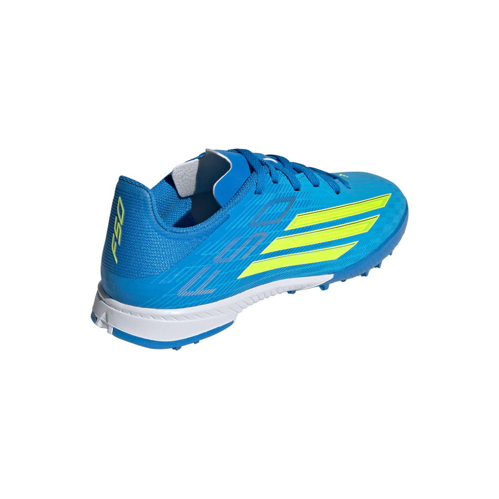 adidas F50 League TF Turf Youth Soccer Cleats Blue Yellow Aqua