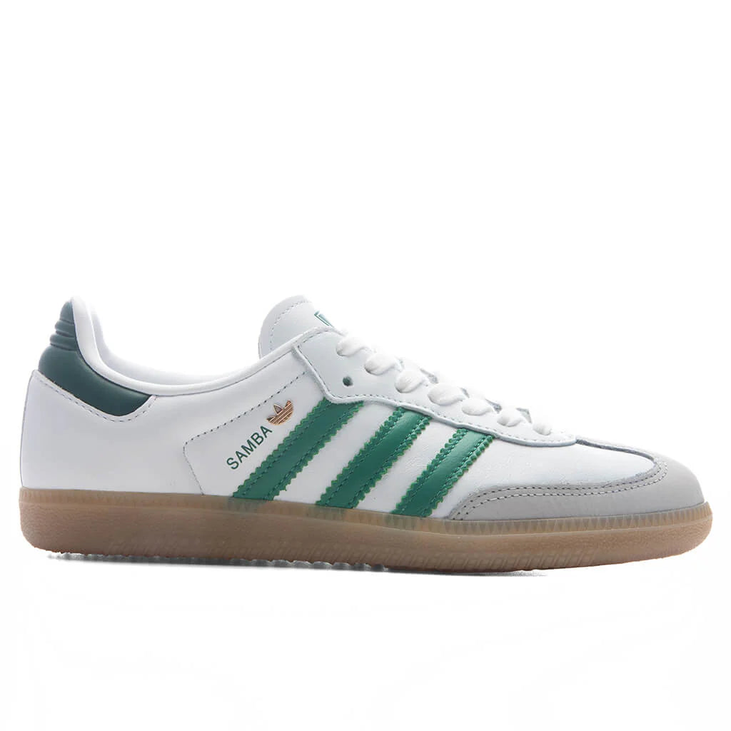Womens Samba OG Cloud White Bold Green Collegiate Green
