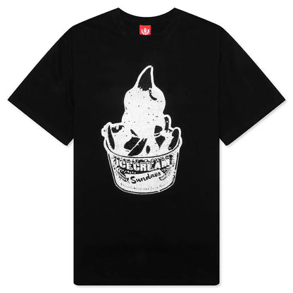 Gleam S S Knit Shirt Black