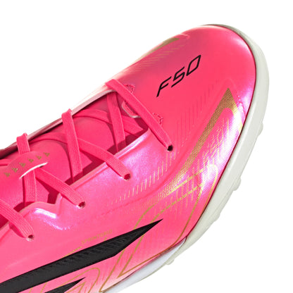 adidas F50 Hyperfast League Turf Youth Soccer Cleats Turquesa Black Gold