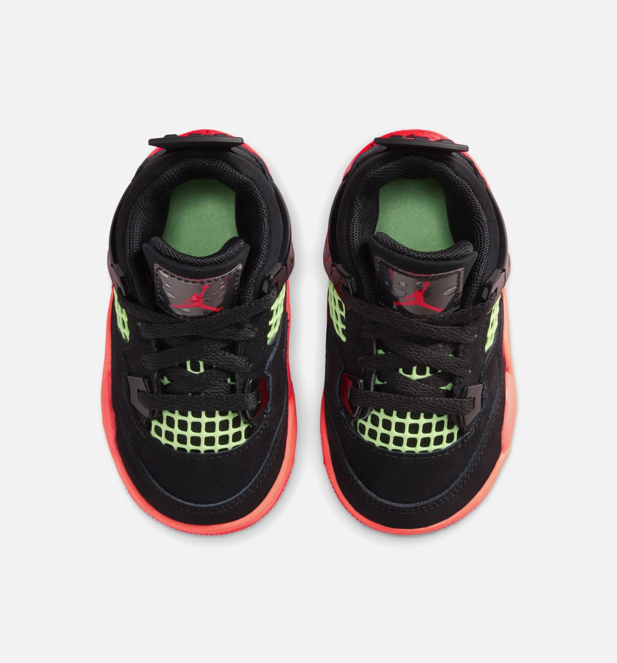 Air Jordan 4 Retro Black Infrared 23 Infant Toddler Lifestyle Shoe Black Infrared 23 Bright Mango Free Shipping