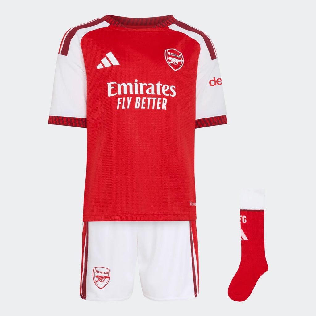 adidas Arsenal FC Home Mini Kids Set 26 27 Scarlet