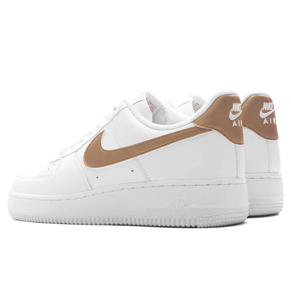 Womens Air Force 1 07 Next Nature White Metallic Gold