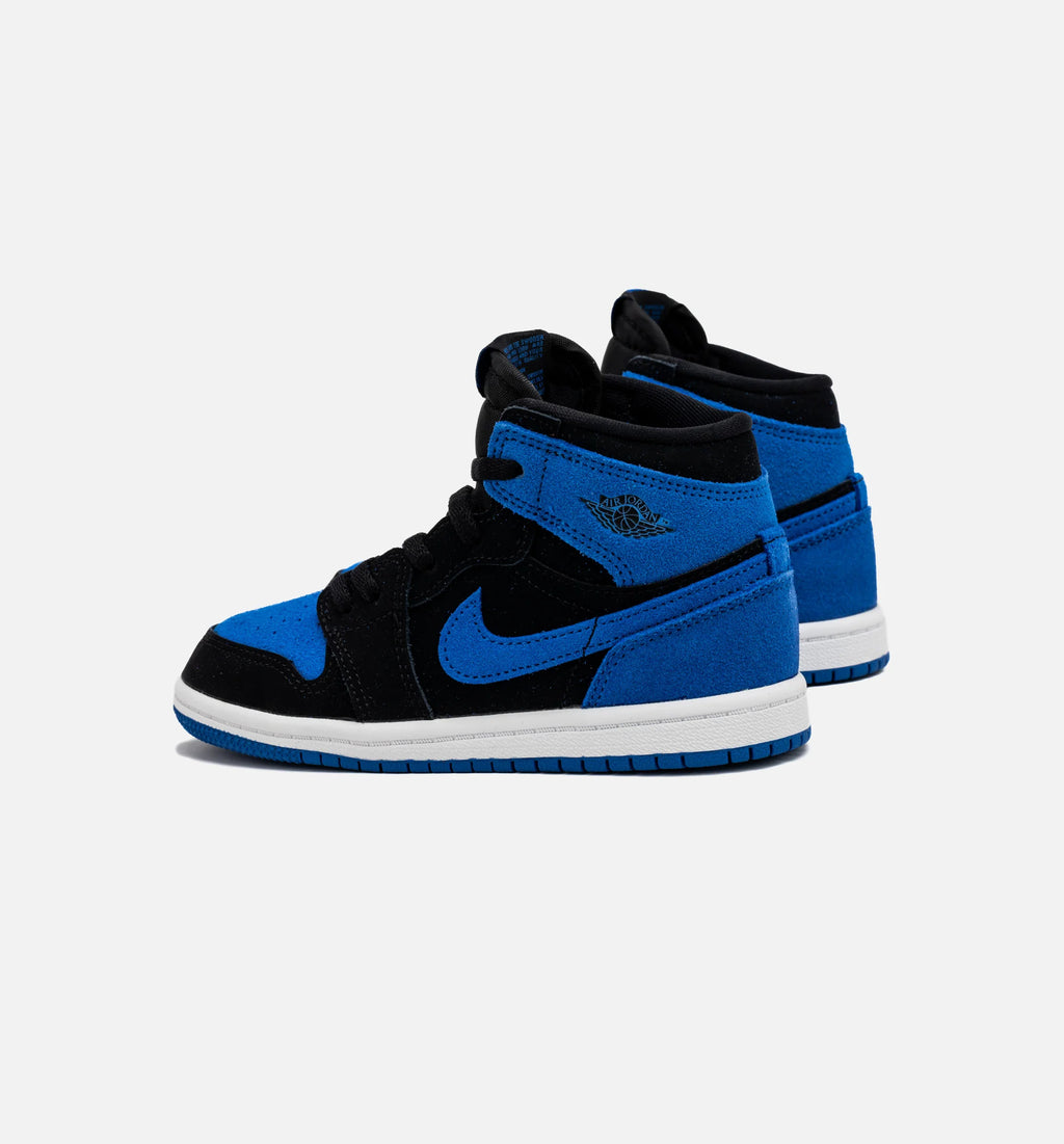Air Jordan 1 Retro High OG Royal Reimagined Infant Toddler Lifestyle Shoe Black Royal Blue White Free Shipping