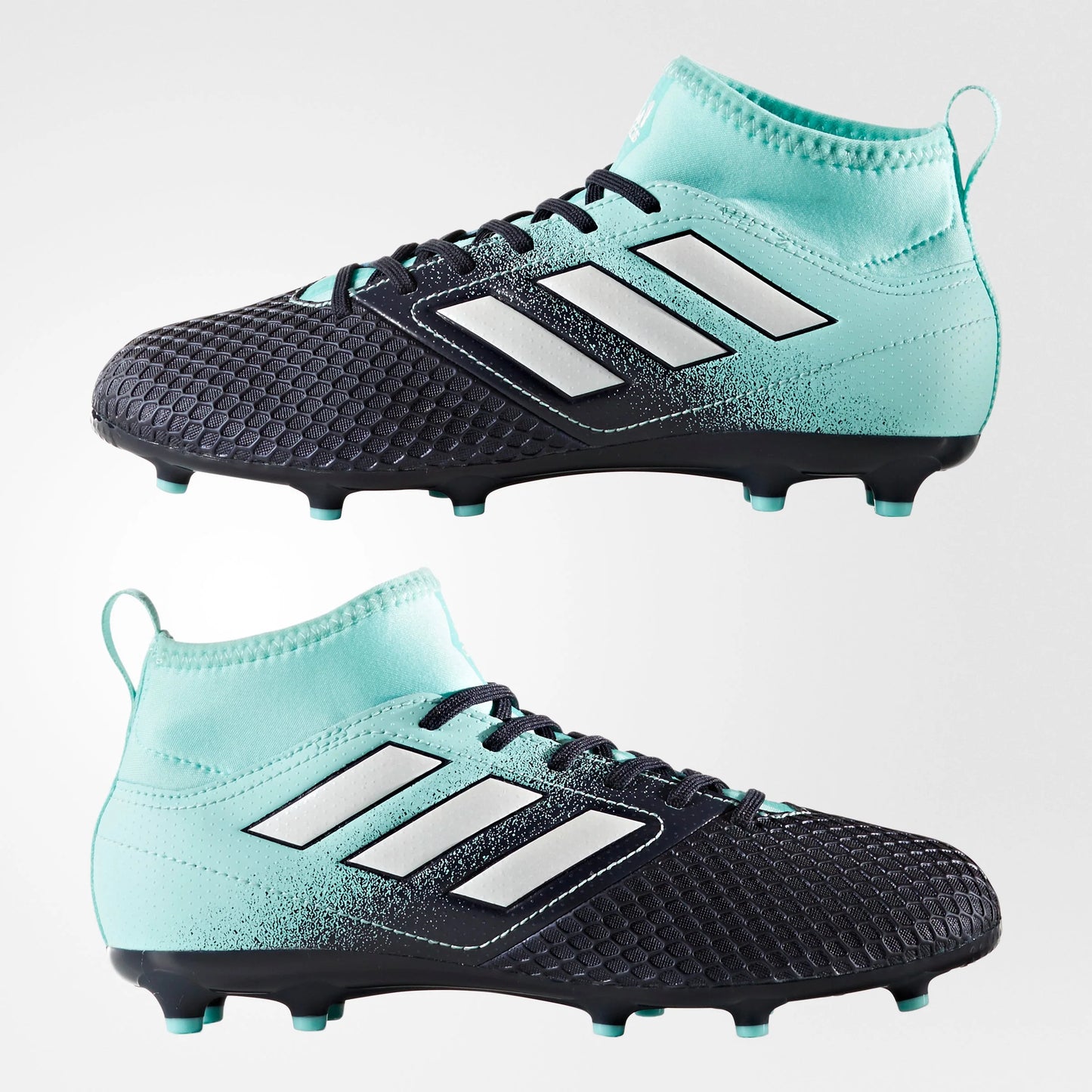 adidas ACE 173 FG J Youth Firm Ground Soccer Cleats Aqua White Legend Ink