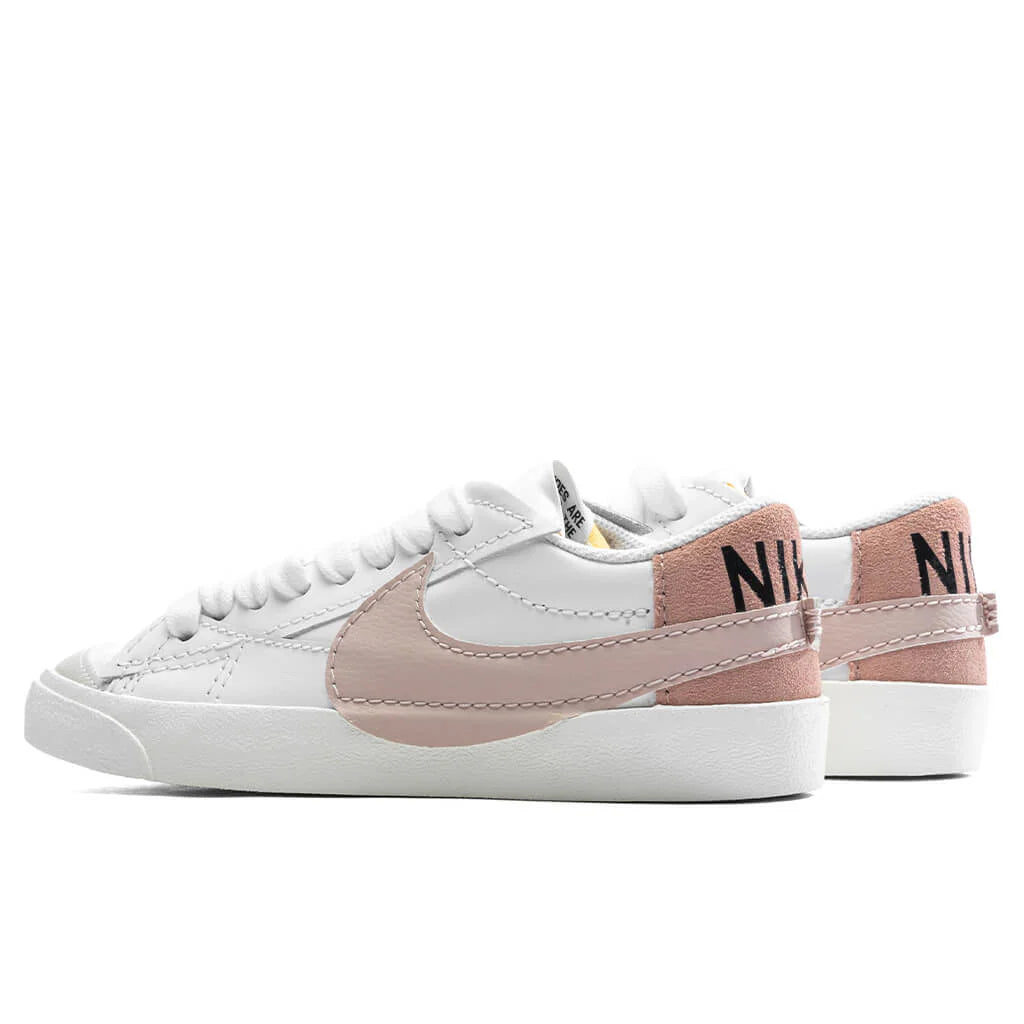 Womens Blazer Low 77 Jumbo White Pink Oxford Rose Whisper