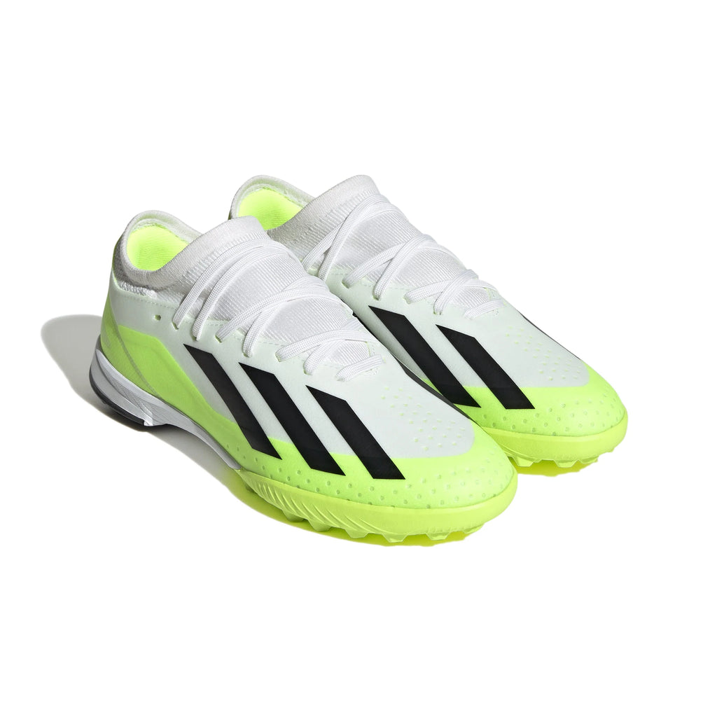adidas X Crazyfast3 TF Junior Turf Soccer Cleats White Black