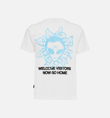 Hard Times Visitors Mens Short Sleeve Shirt White