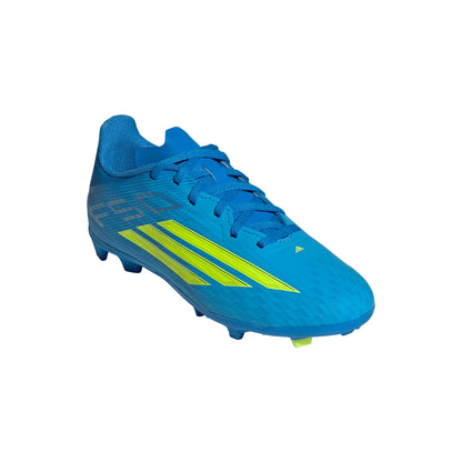 adidas F50 League FG MG Firm Ground Multi Ground Youth Soccer Cleats Blue Yellow Aqua