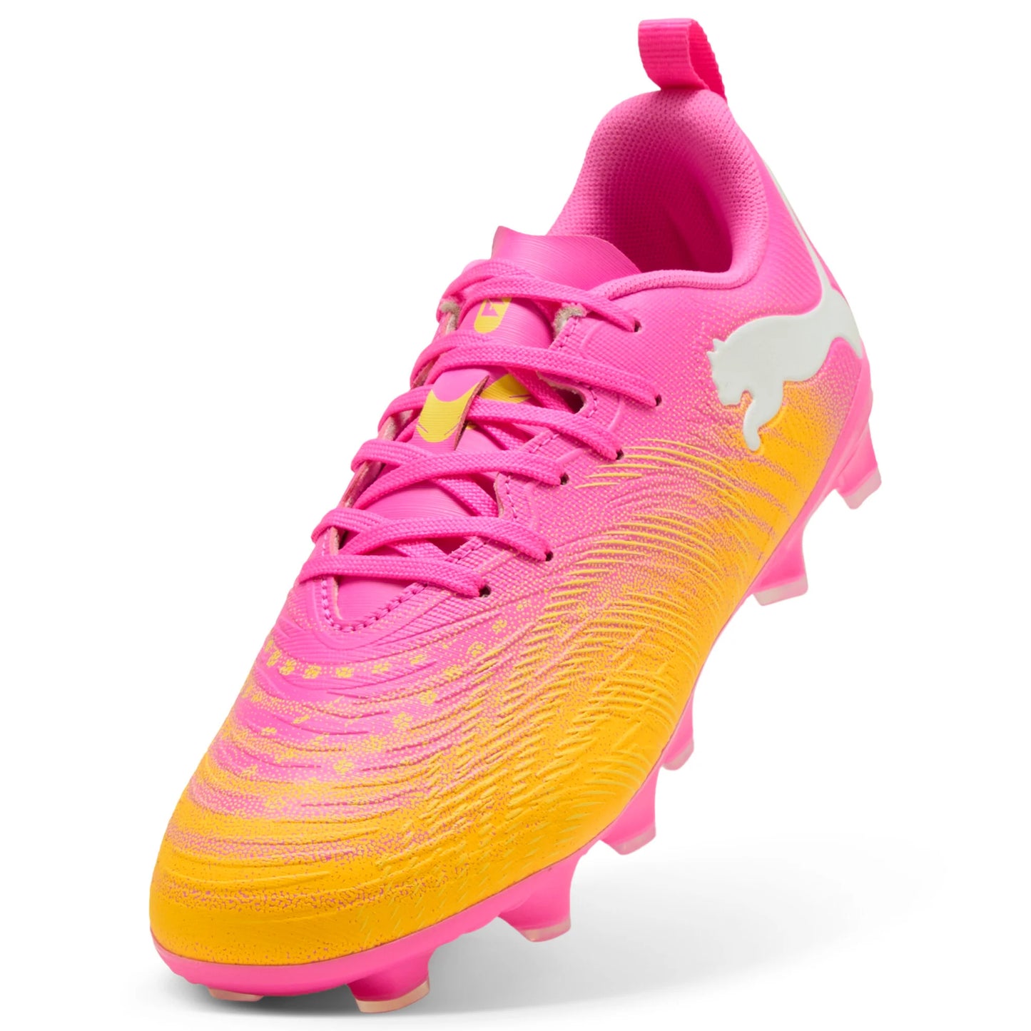 PUMA Future 9 Play FG AG Firm Ground Artificial Ground Youth Soccer Cleats Pink Aqua
