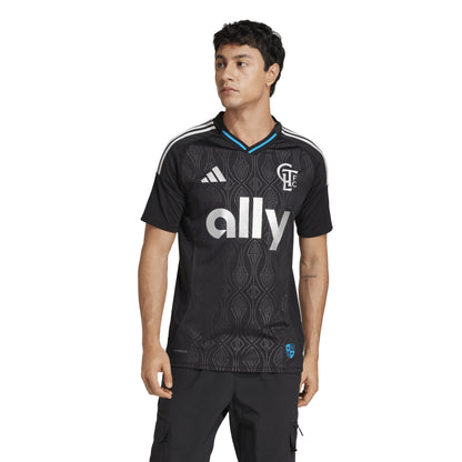 adidas Mens Charlotte FC Away Jersey 25 26 Black