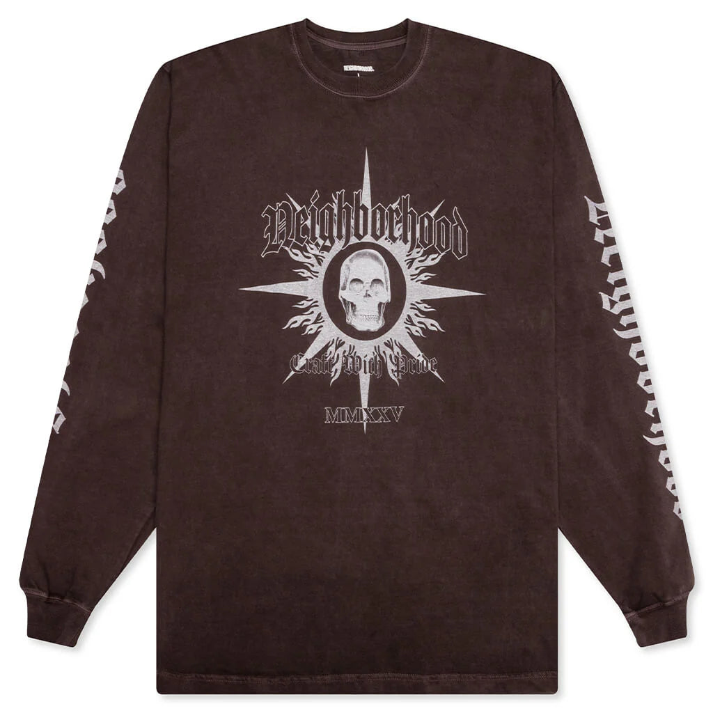NH L S Tee 15 Brown