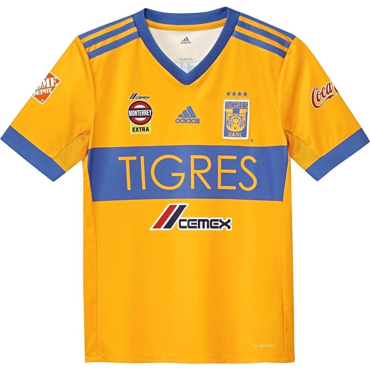 adidas Kids Tigres Home Jersey 17 Yellow