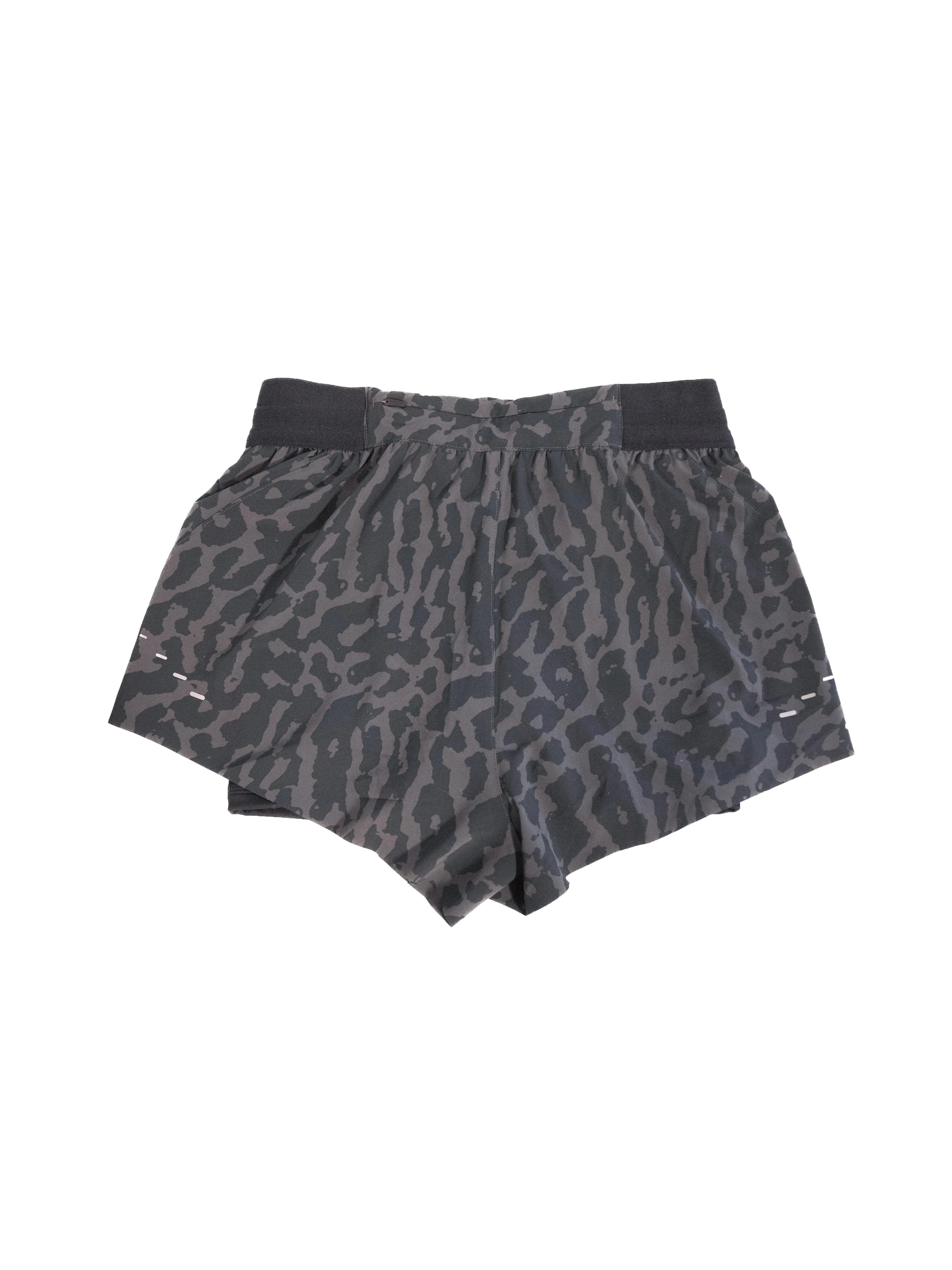 Nike Womens Swift Dri FIT Mid Rise 2 in 1 Printed Running Shorts