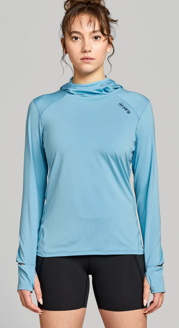 Janji Womens Sunchaser 50 Hooded Long Sleeve