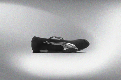 Womens H Street Ballet Black Silver