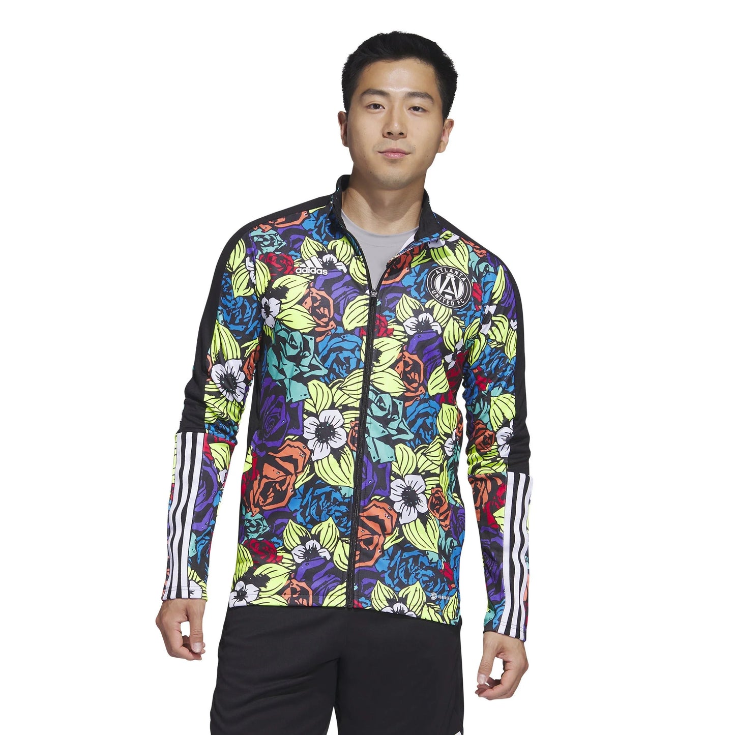 adidas Mens Atlanta United Tiro Track Jacket Unity Flower