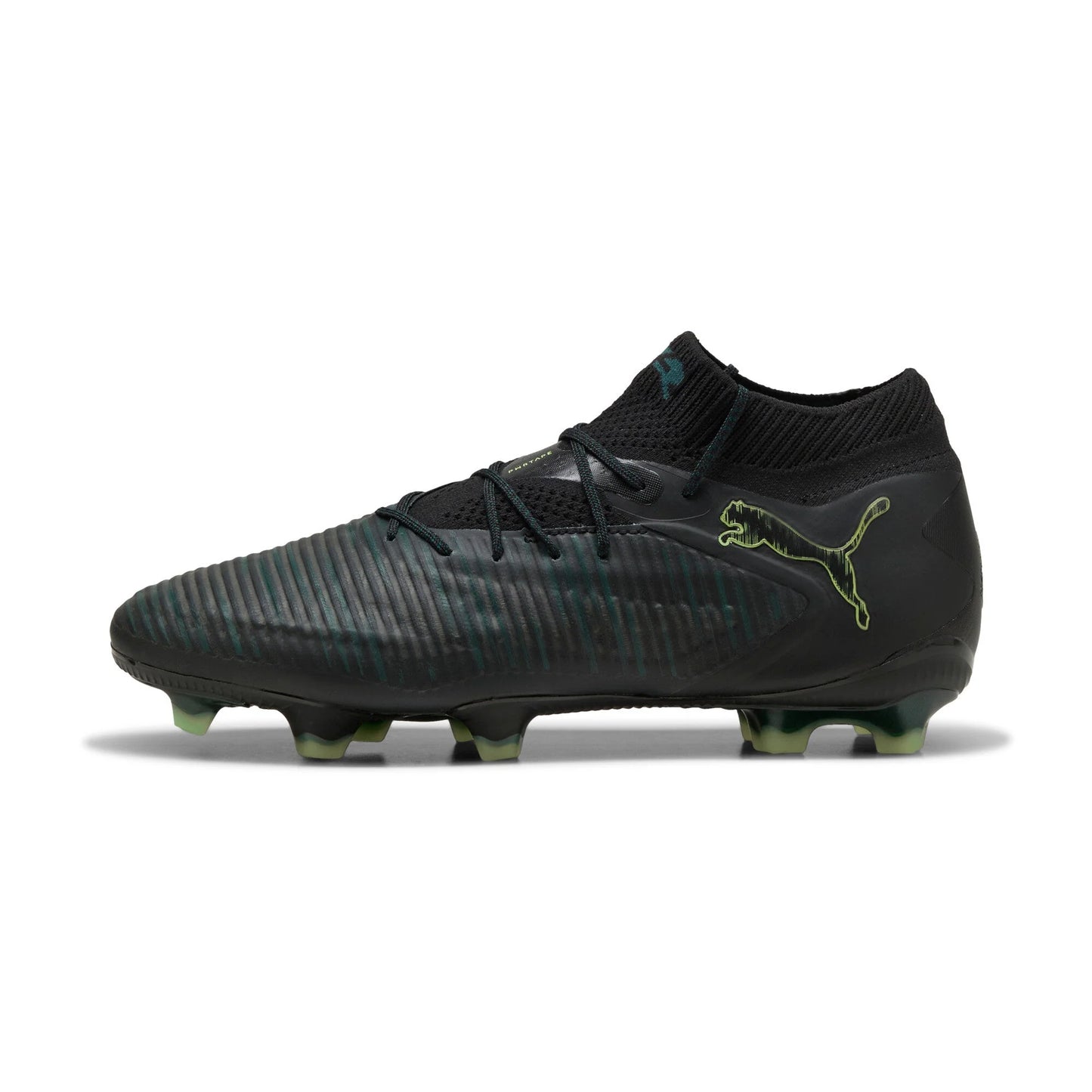 PUMA Future 8 Ultimate Firm Ground Soccer Cleats Black Green