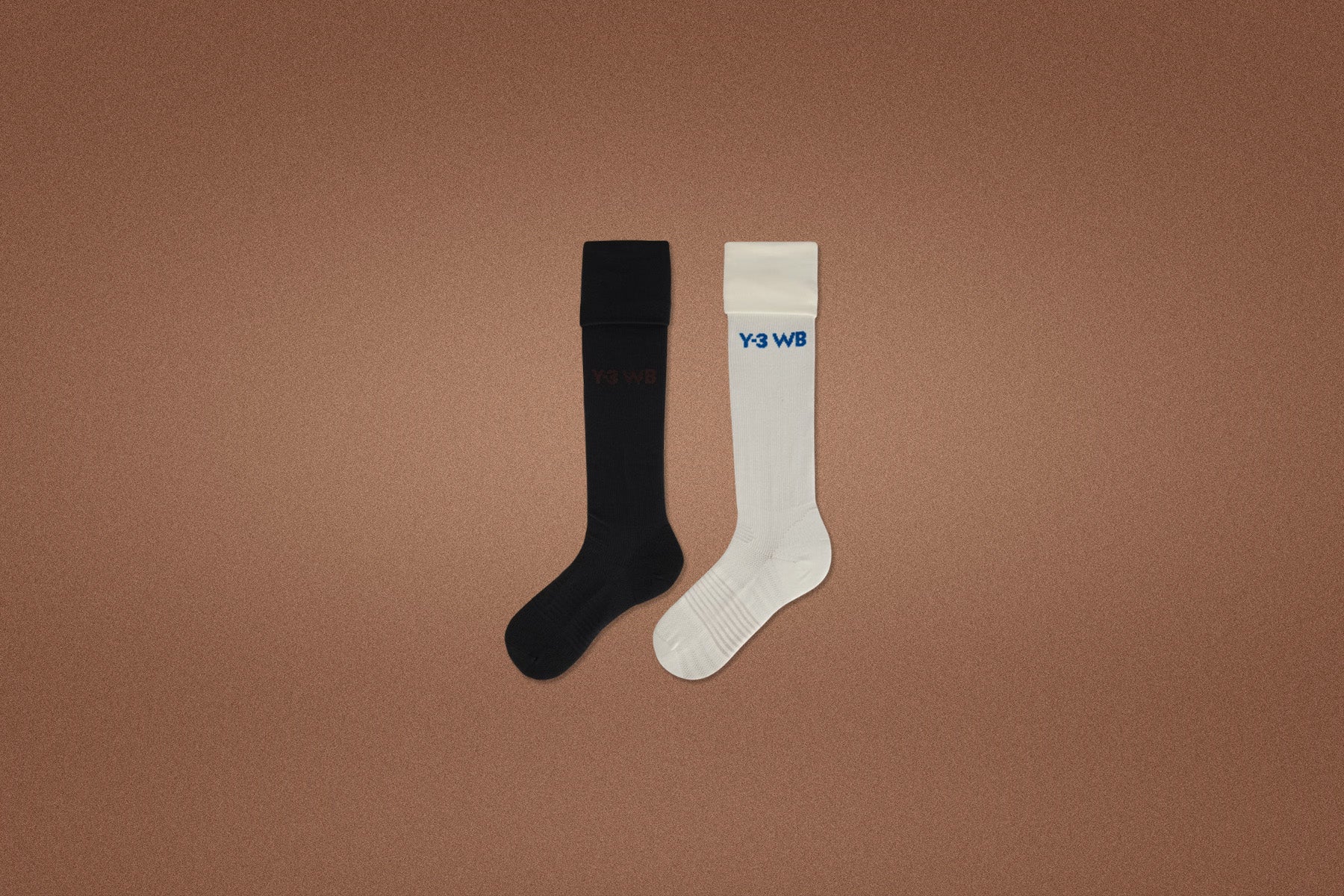 adidas Y 3 x Wales Bonner Football Socks Off White Black