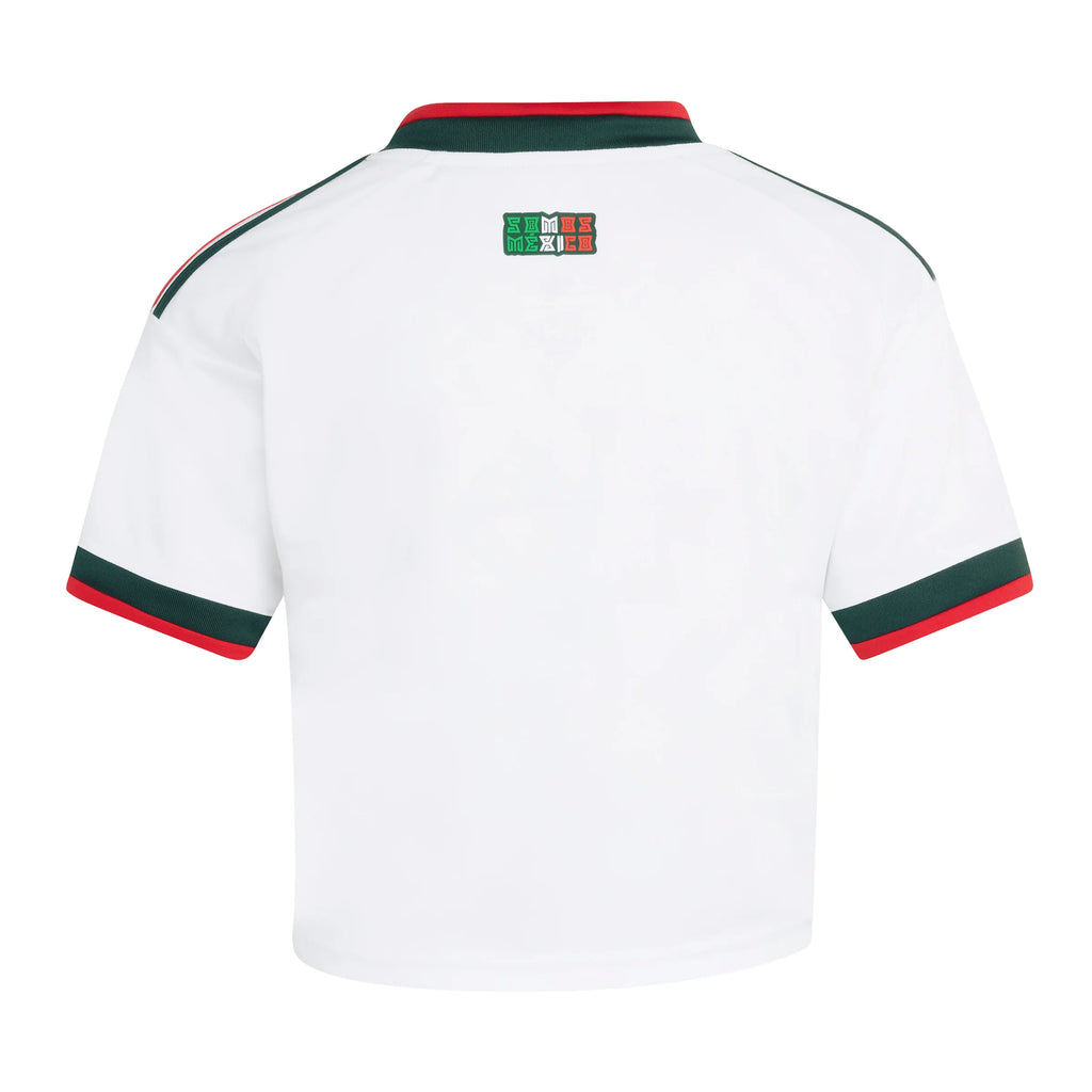 adidas Mexico Away Cropped Womens Soccer Jersey 2026 White
