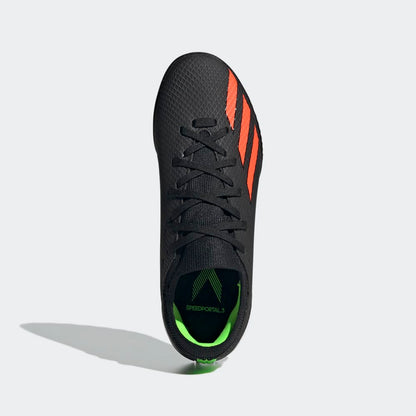 adidas Kids X Speed Portal 3 TF J Turf Football Boots Black Red