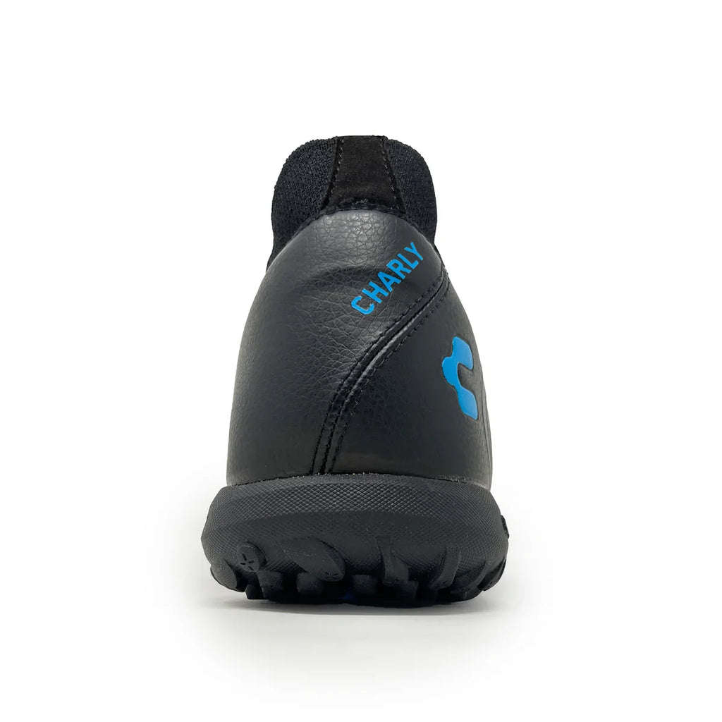 Charly Encore RL Turf Soccer Cleats Black Cyan
