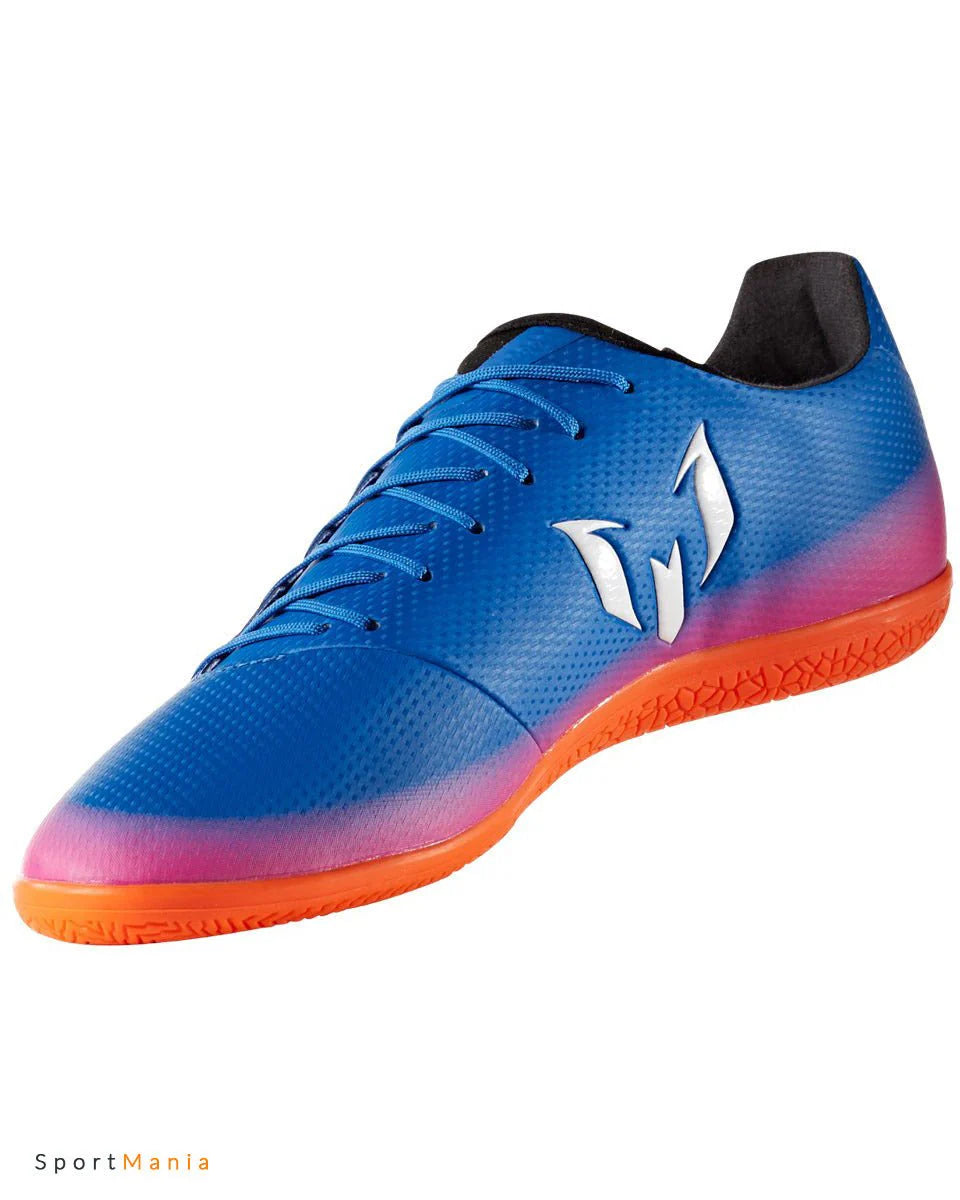 adidas Messi 163 IN Indoor Soccer Shoes Blue White Orange