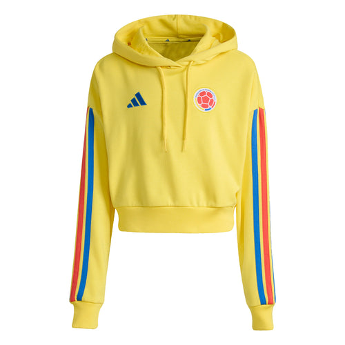 adidas Colombia DNA Womens Soccer Hoodie Yellow