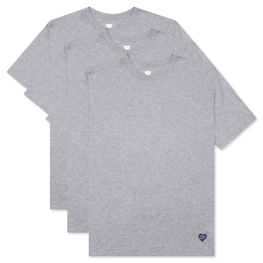 3 Pack T Shirt Set Grey