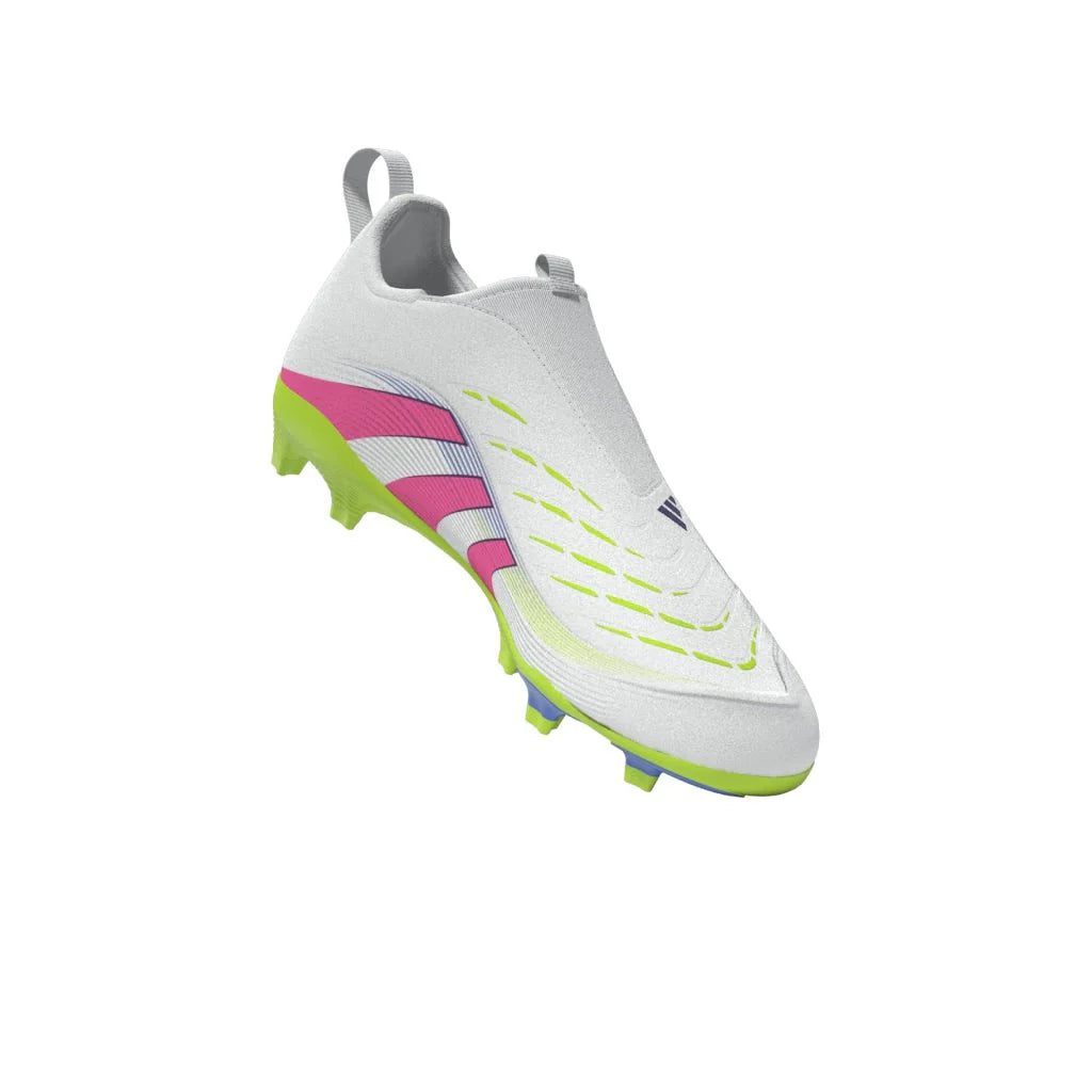 adidas Predator League Laceless Firm Multi Ground Boots Junior White Pink