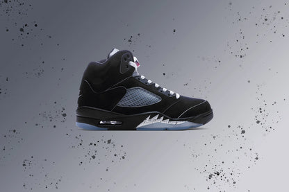 Air Jordan 5 Retro OG Black Metallic Reimagined Black White Metallic Silver Fire Red