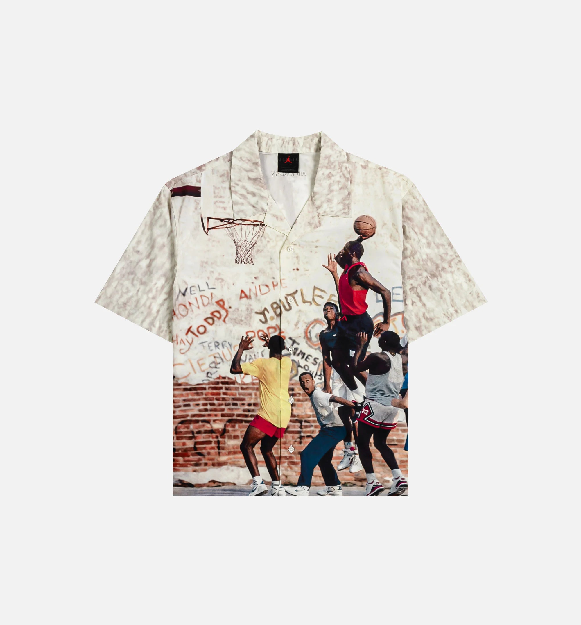 Air Jordan Camp Mens Short Sleeve Shirt Sail