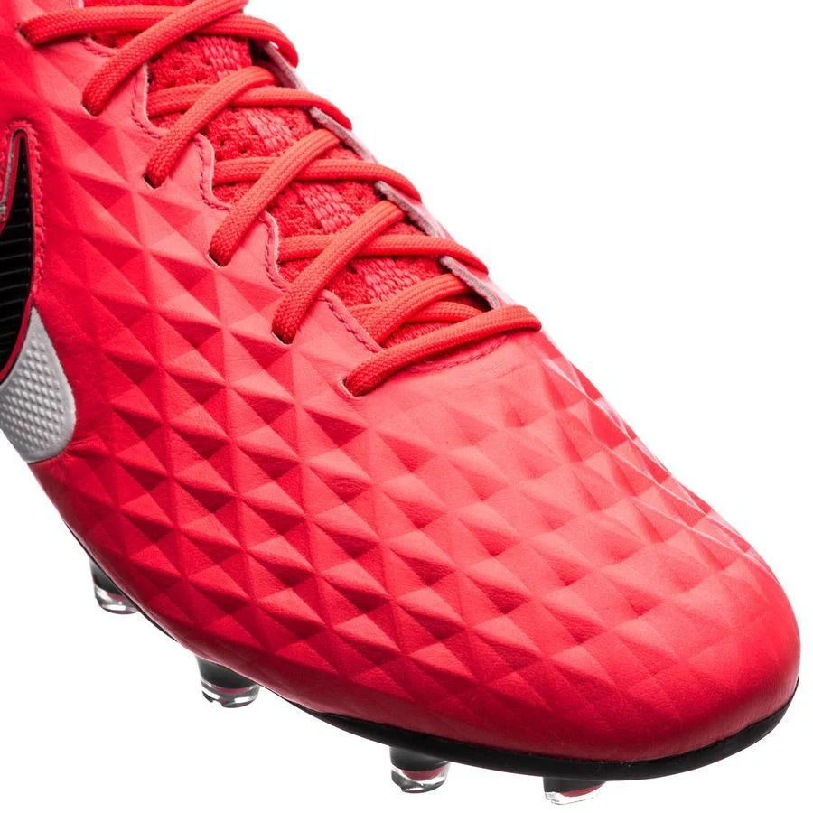 Nike Legend 8 Elite FG Firm Ground Soccer Cleats Crimson Black White