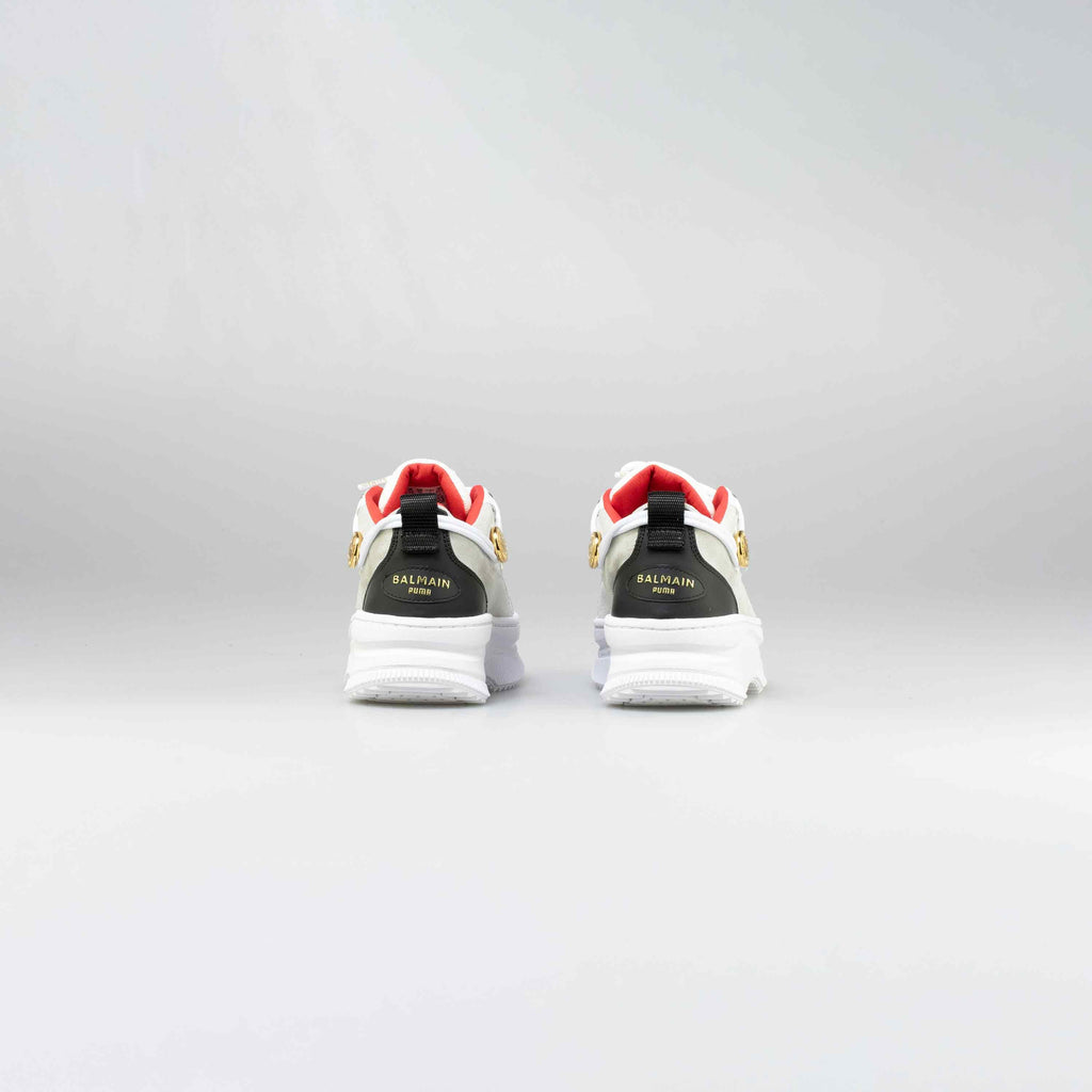 Balmain X Puma Deva Womens Lifestyle Shoe White Black Red Gold