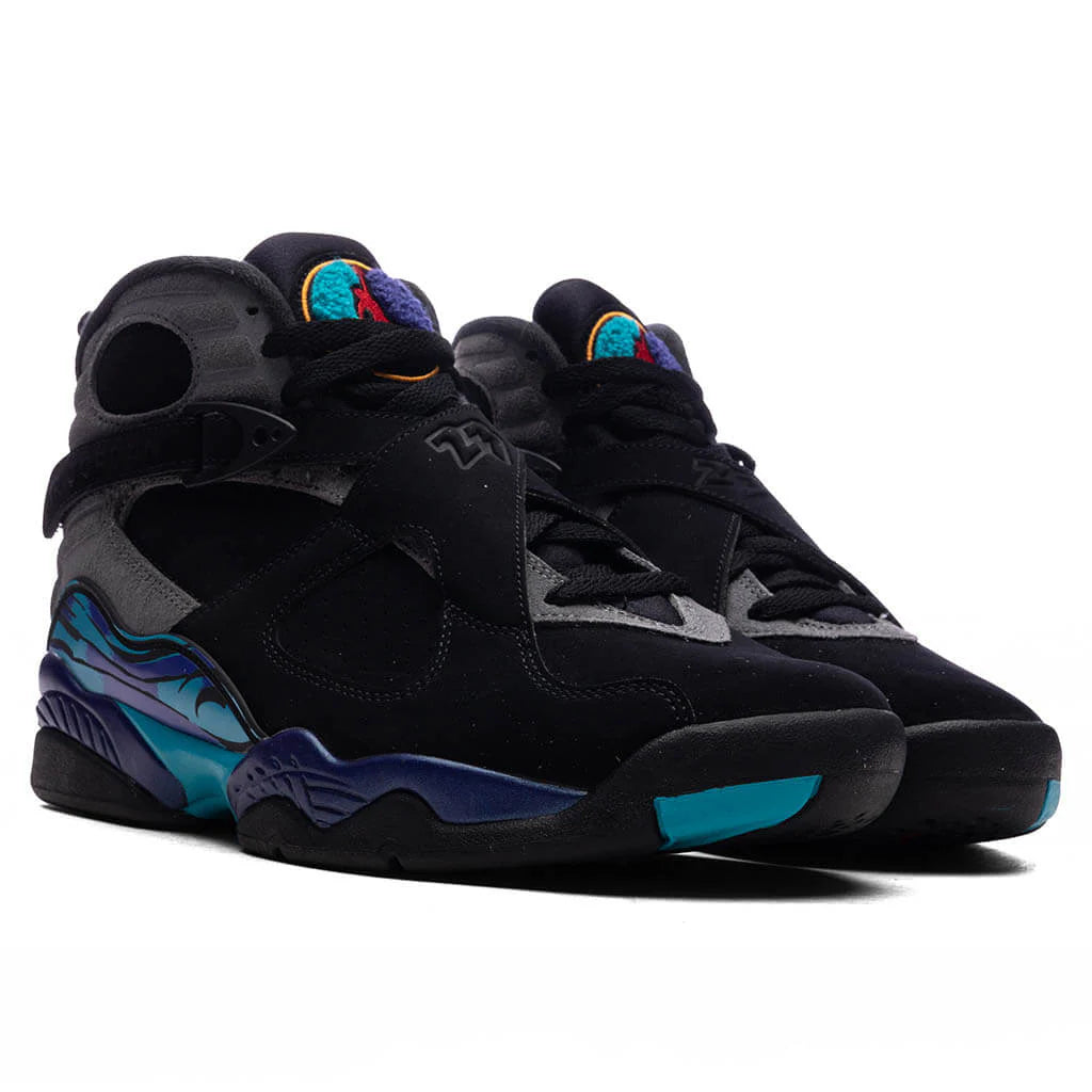 Air Jordan 8 Retro Aqua Black Multi Color