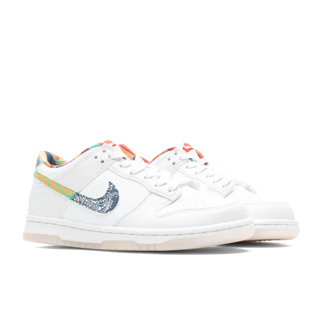 Dunk Low Multi Color Paisley GS White Diffused Blue White