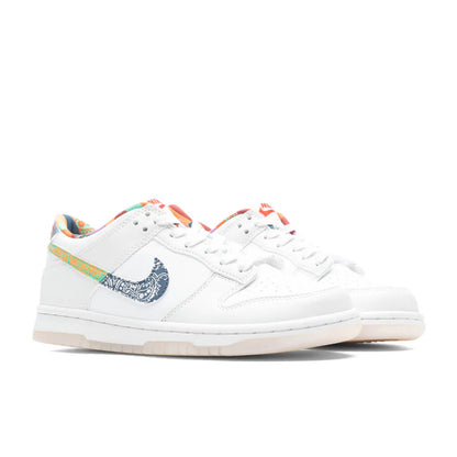 Dunk Low Multi Color Paisley GS White Diffused Blue White