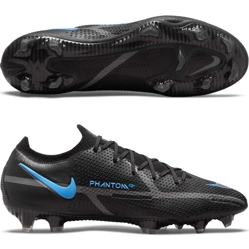 Nike Phantom GT2 Elite FG Firm Ground Soccer Cleats Black Black Iroman Grey