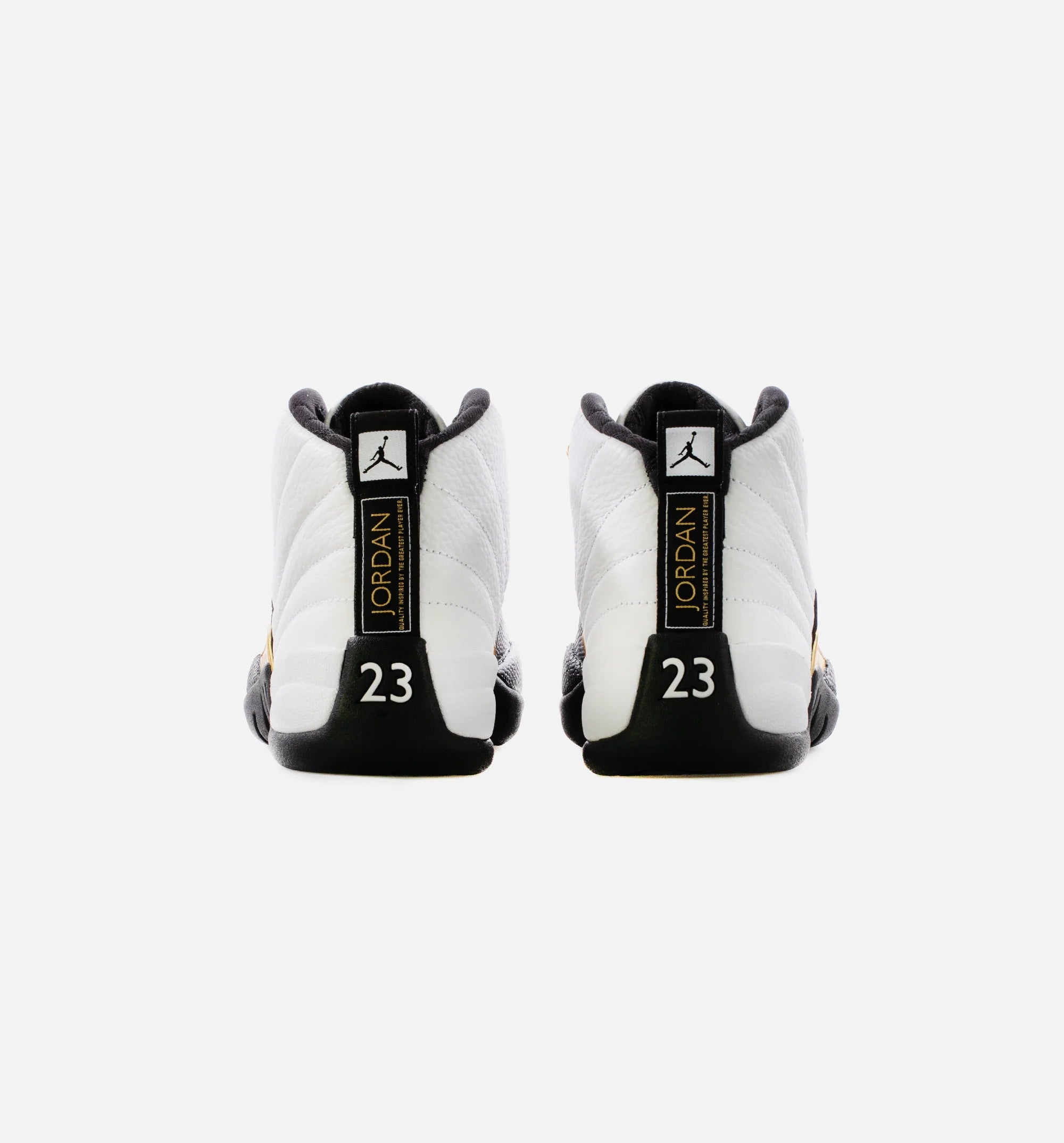 Air Jordan 12 Retro Royalty Mens Lifestyle Shoe White Black Metallic Gold Limit One Per Customer