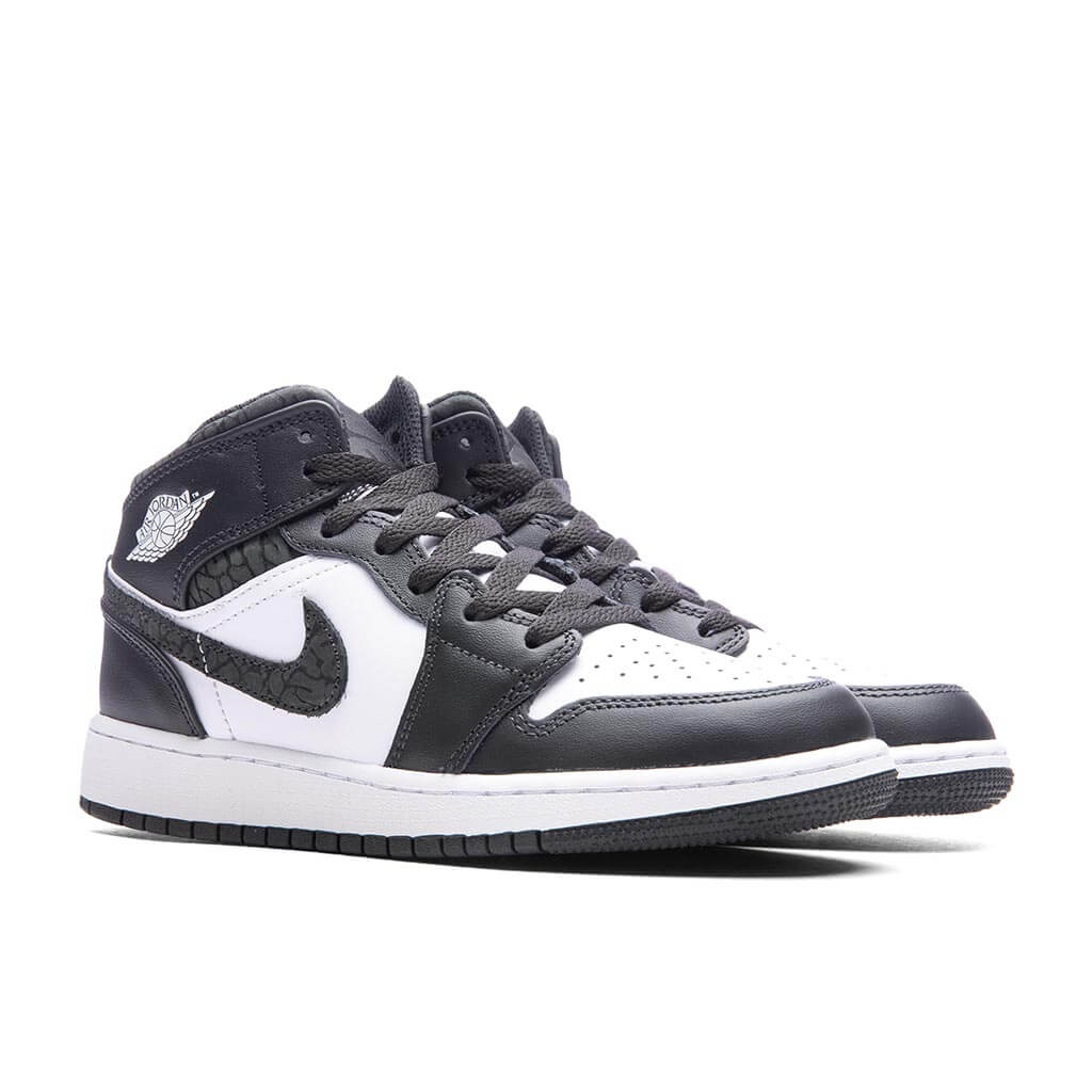 Air Jordan 1 Mid GS Off Noir Black White