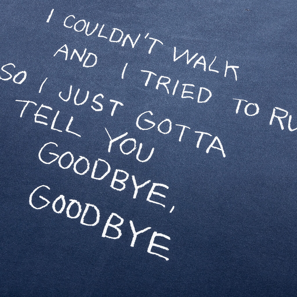 Goodbye Goodbye Tee Navy Blue