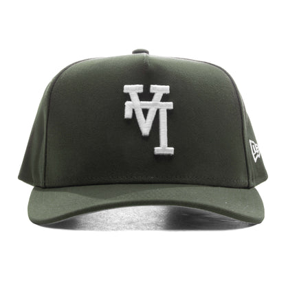 9FIFTY A Frame Snapback Upside Down Los Angeles Dodgers Olive