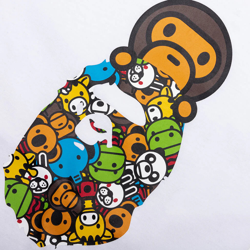 Kids Milo All Friends Milo on Ape Head Tee White