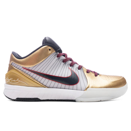Kobe 4 Protro Gold Medal White Dark Obsidian Varsity Red
