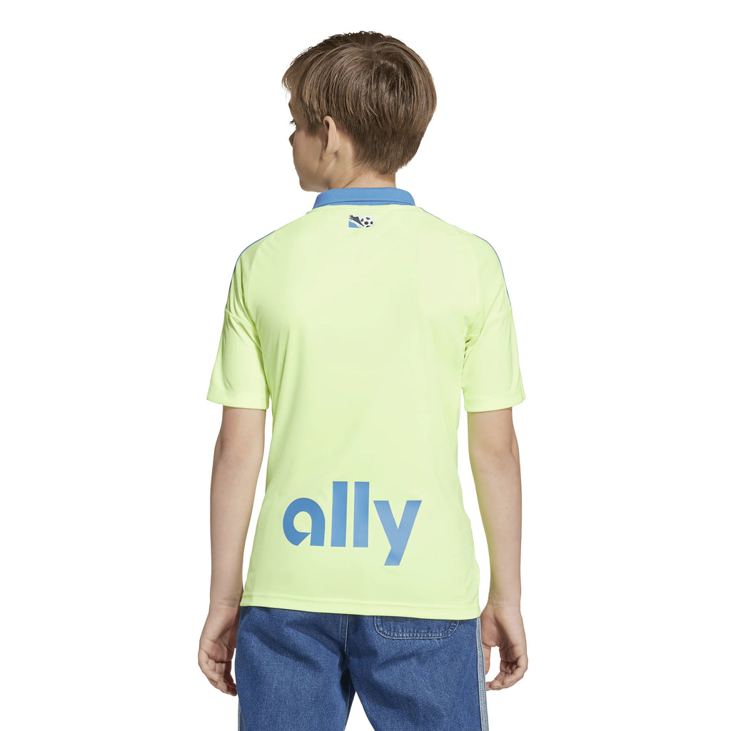adidas Kids Charlotte FC Third Soccer Jersey 25 26 Yellow