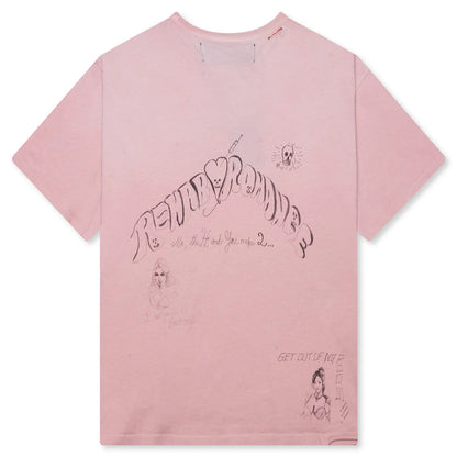 Rehab Romance Pocket Tee Pink