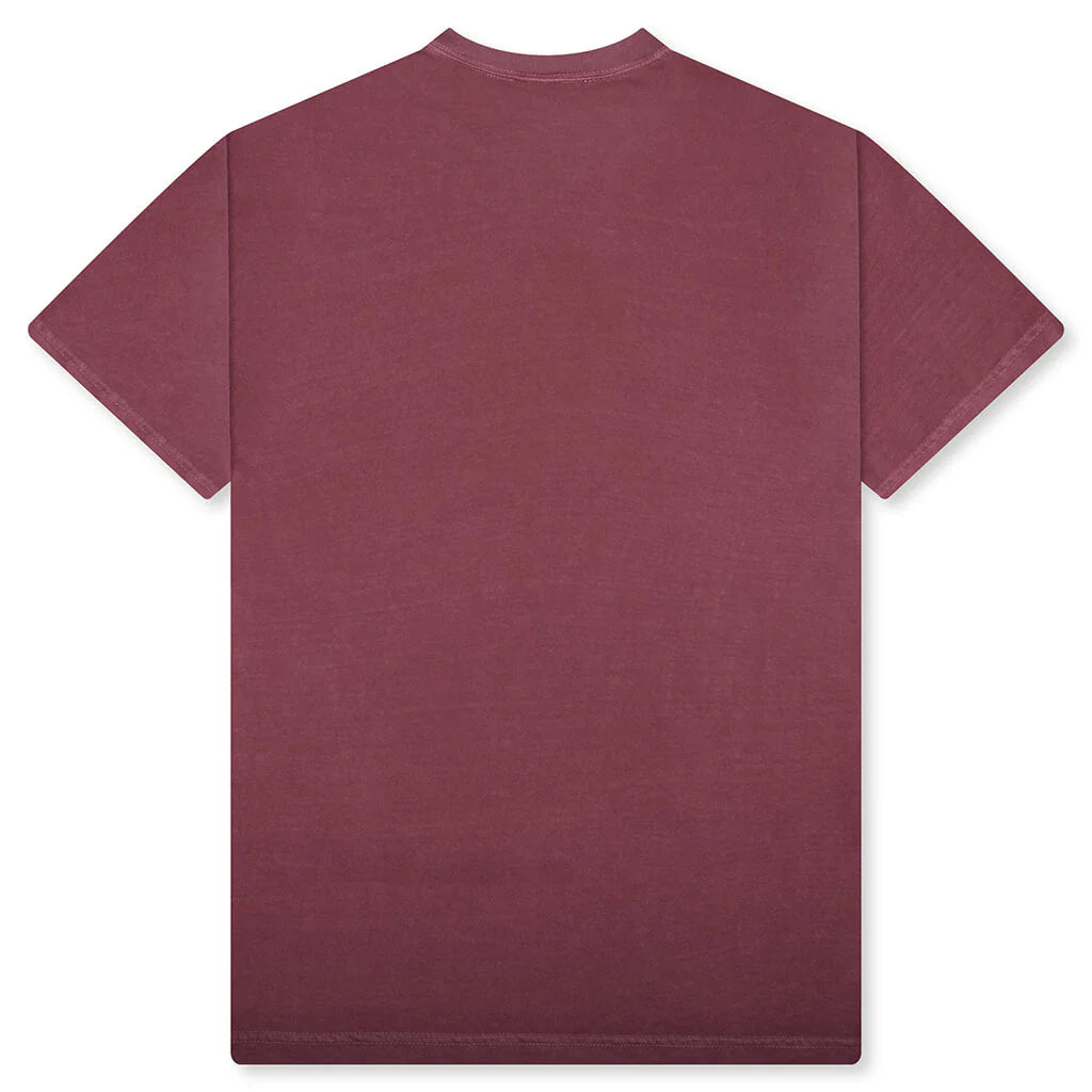 Watercolor Tee Burgundy